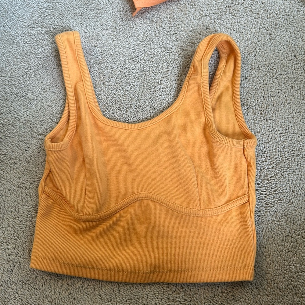 Orange tank top